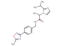 2-(2-isopropyl-1H-imidazol-1-yl)-N-[4-(5-methyl-1,2,4-oxadiazol-3-yl)benzyl]propanamide