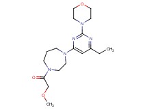 1-(6-ethyl-2-morpholin-4-ylpyrimidin-4-yl)-4-(methoxyacetyl)-1,4-diazepane