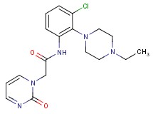 N-[3-chloro-2-(4-ethylpiperazin-1-yl)phenyl]-2-(2-oxopyrimidin-1(2H)-yl)acetamide