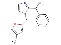 3-methyl-5-{[2-(1-phenylethyl)-1H-imidazol-1-yl]methyl}isoxazole