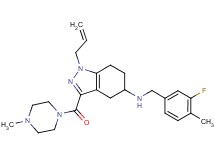 1-allyl-N-(3-fluoro-4-methylbenzyl)-3-[(4-methyl-1-piperazinyl)carbonyl]-4,5,6,7-tetrahydro-1H-indazol-5-amine