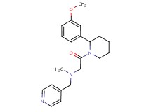 2-[2-(3-methoxyphenyl)-1-piperidinyl]-N-methyl-2-oxo-N-(4-pyridinylmethyl)ethanamine