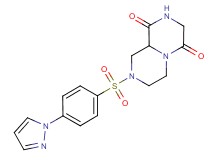 8-{[4-(1H-pyrazol-1-yl)phenyl]sulfonyl}tetrahydro-2H-pyrazino[1,2-a]pyrazine-1,4(3H,6H)-dione