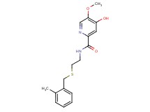 4-hydroxy-5-methoxy-N-{2-[(2-methylbenzyl)thio]ethyl}-2-pyridinecarboxamide
