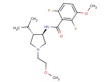 2,6-difluoro-N-[rel-(3R,4S)-4-isopropyl-1-(2-methoxyethyl)-3-pyrrolidinyl]-3-methoxybenzamide hydrochloride