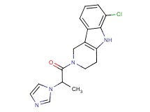6-chloro-2-[2-(1H-imidazol-1-yl)propanoyl]-2,3,4,5-tetrahydro-1H-pyrido[4,3-b]indole