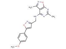 N-{[5-(4-methoxyphenyl)isoxazol-3-yl]methyl}-3,6-dimethylisoxazolo[5,4-d]pyrimidin-4-amine