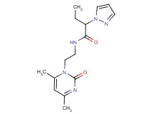 N-[2-(4,6-dimethyl-2-oxo-1(2H)-pyrimidinyl)ethyl]-2-(1H-pyrazol-1-yl)butanamide