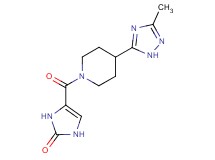 4-{[4-(3-methyl-1H-1,2,4-triazol-5-yl)piperidin-1-yl]carbonyl}-1,3-dihydro-2H-imidazol-2-one