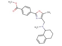 methyl 4-(5-methyl-4-{[methyl(1,2,3,4-tetrahydro-1-naphthalenyl)amino]methyl}-1,3-oxazol-2-yl)benzoate