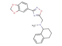N-{[3-(1,3-benzodioxol-5-yl)-1,2,4-oxadiazol-5-yl]methyl}-N-methyl-1,2,3,4-tetrahydro-1-naphthalenamine