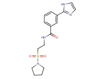 3-(1H-imidazol-2-yl)-N-[2-(pyrrolidin-1-ylsulfonyl)ethyl]benzamide