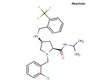 (4S)-1-(2-chlorobenzyl)-N-isopropyl-4-{[2-(trifluoromethyl)benzyl]amino}-L-prolinamide