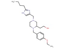 2-[4-[(2-butyl-1H-imidazol-4-yl)methyl]-1-(4-ethoxybenzyl)-2-piperazinyl]ethanol