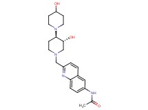 N-(2-{[(3'R*,4'R*)-3',4-dihydroxy-1,4'-bipiperidin-1'-yl]methyl}-6-quinolinyl)acetamide