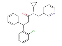 3-(2-chlorophenyl)-N-cyclopropyl-3-phenyl-N-(pyridin-3-ylmethyl)propanamide