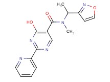 4-hydroxy-N-(1-isoxazol-3-ylethyl)-N-methyl-2-pyridin-2-ylpyrimidine-5-carboxamide