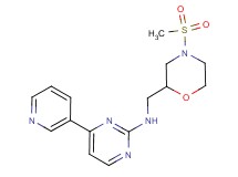 N-{[4-(methylsulfonyl)-2-morpholinyl]methyl}-4-(3-pyridinyl)-2-pyrimidinamine