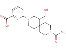 6-[9-acetyl-1-(hydroxymethyl)-3,9-diazaspiro[5.5]undec-3-yl]pyrazine-2-carboxylic acid