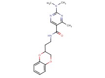 N-[2-(2,3-dihydro-1,4-benzodioxin-2-yl)ethyl]-2-(dimethylamino)-4-methyl-5-pyrimidinecarboxamide