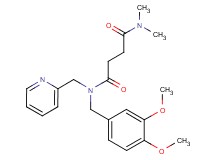 N-(3,4-dimethoxybenzyl)-N',N'-dimethyl-N-(2-pyridinylmethyl)succinamide