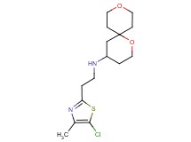 N-[2-(5-chloro-4-methyl-1,3-thiazol-2-yl)ethyl]-1,9-dioxaspiro[5.5]undecan-4-amine