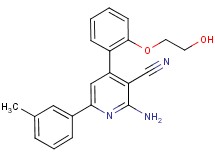 2-amino-4-[2-(2-hydroxyethoxy)phenyl]-6-(3-methylphenyl)nicotinonitrile
