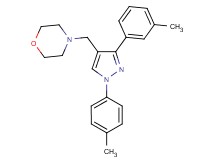 4-{[3-(3-methylphenyl)-1-(4-methylphenyl)-1H-pyrazol-4-yl]methyl}morpholine