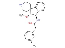 N-[rel-(2R,3R)-2-methoxy-2,3-dihydrospiro[indene-1,4'-piperidin]-3-yl]-2-(3-methylphenyl)acetamide hydrochloride