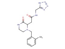 2-[1-(2-methylbenzyl)-3-oxo-2-piperazinyl]-N-(1H-tetrazol-5-ylmethyl)acetamide