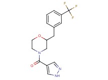 4-(1H-pyrazol-4-ylcarbonyl)-2-[3-(trifluoromethyl)benzyl]morpholine