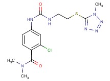 2-chloro-N,N-dimethyl-4-{[({2-[(1-methyl-1H-tetrazol-5-yl)thio]ethyl}amino)carbonyl]amino}benzamide