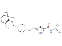 N-isopropyl-1-(2-{4-[2-(2,6,6-trimethyl-1-cyclohexen-1-yl)ethyl]-1-piperazinyl}ethyl)-1H-1,2,3-triazole-4-carboxamide