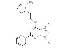 1,3-dimethyl-N-[2-(1-methyl-2-pyrrolidinyl)ethyl]-6-(2-pyridinyl)-1H-pyrazolo[3,4-d]pyrimidin-4-amine