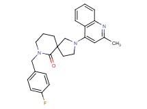 7-(4-fluorobenzyl)-2-(2-methyl-4-quinolinyl)-2,7-diazaspiro[4.5]decan-6-one