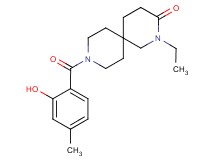 2-ethyl-9-(2-hydroxy-4-methylbenzoyl)-2,9-diazaspiro[5.5]undecan-3-one