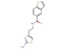 N-[2-(2-amino-1,3-thiazol-4-yl)ethyl]-1-benzothiophene-5-carboxamide