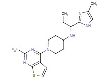 N-[1-(4-methyl-1H-imidazol-2-yl)propyl]-1-(2-methylthieno[2,3-d]pyrimidin-4-yl)piperidin-4-amine