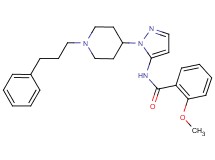 2-methoxy-N-{1-[1-(3-phenylpropyl)-4-piperidinyl]-1H-pyrazol-5-yl}benzamide