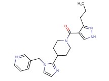 3-[(2-{1-[(3-propyl-1H-pyrazol-4-yl)carbonyl]piperidin-4-yl}-1H-imidazol-1-yl)methyl]pyridine