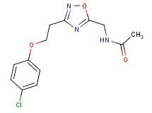 N-({3-[2-(4-chlorophenoxy)ethyl]-1,2,4-oxadiazol-5-yl}methyl)acetamide