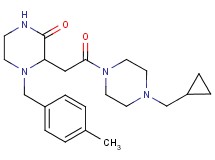3-{2-[4-(cyclopropylmethyl)-1-piperazinyl]-2-oxoethyl}-4-(4-methylbenzyl)-2-piperazinone