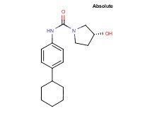 (3R)-N-(4-cyclohexylphenyl)-3-hydroxypyrrolidine-1-carboxamide