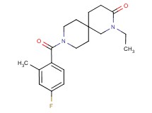 2-ethyl-9-(4-fluoro-2-methylbenzoyl)-2,9-diazaspiro[5.5]undecan-3-one