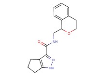 N-(3,4-dihydro-1H-2-benzopyran-1-ylmethyl)-1,4,5,6-tetrahydrocyclopenta[c]pyrazole-3-carboxamide
