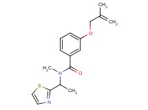 N-methyl-3-[(2-methylprop-2-en-1-yl)oxy]-N-[1-(1,3-thiazol-2-yl)ethyl]benzamide