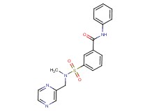 3-{[methyl(pyrazin-2-ylmethyl)amino]sulfonyl}-N-phenylbenzamide