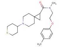 N-methyl-N-[2-(4-methylphenoxy)ethyl]-6-(tetrahydro-2H-thiopyran-4-yl)-6-azaspiro[2.5]octane-1-carboxamide
