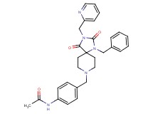 N-(4-{[1-benzyl-2,4-dioxo-3-(2-pyridinylmethyl)-1,3,8-triazaspiro[4.5]dec-8-yl]methyl}phenyl)acetamide
