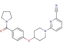 6-{4-[4-(pyrrolidin-1-ylcarbonyl)phenoxy]piperidin-1-yl}pyridine-2-carbonitrile